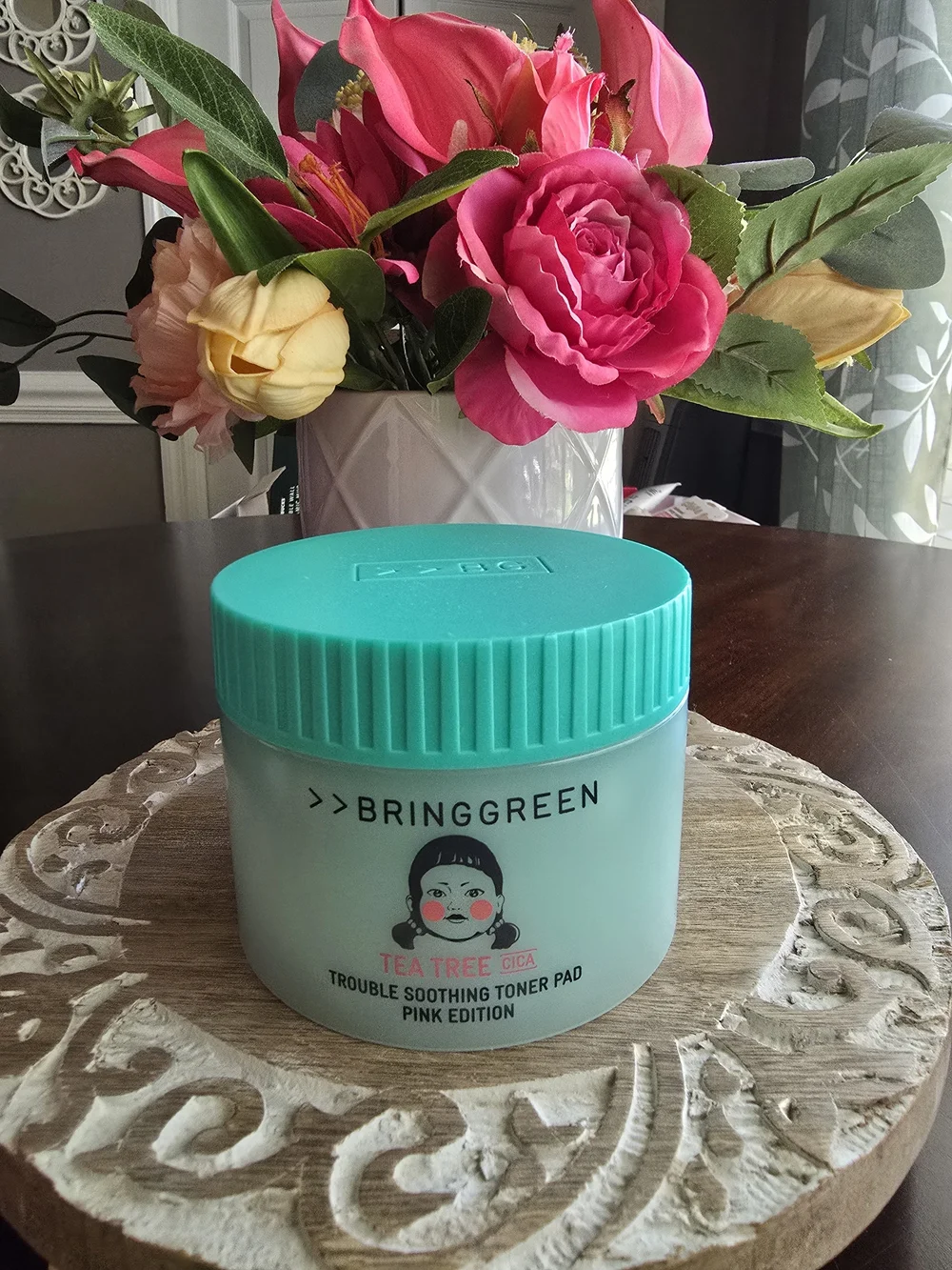BRINGGREEN Tea Tree Cica Soothing Toner Pads - Pink Edition